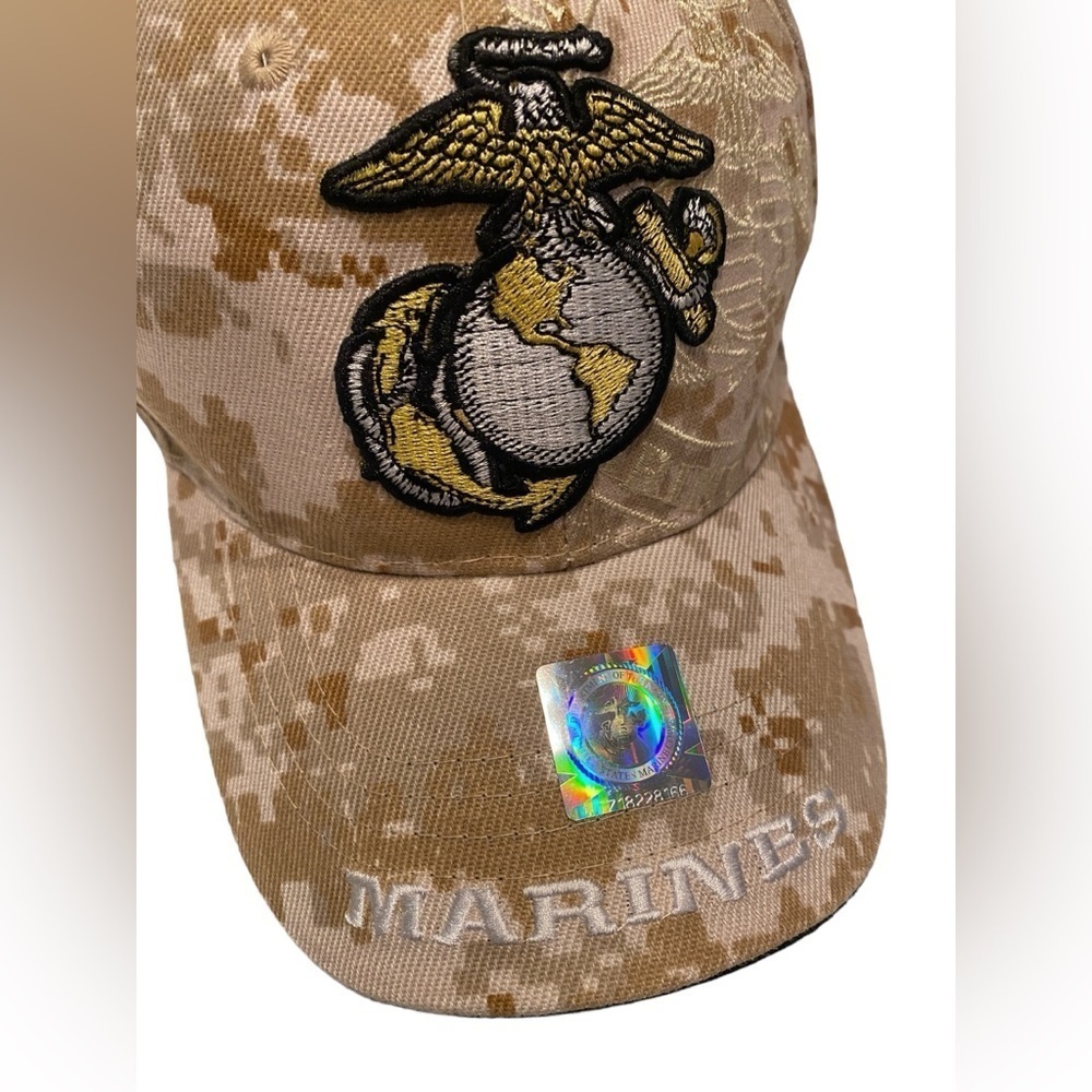 U.S. Marines Corps Official Licensed Emblem Baseball Cap 3D Embroidery Hat Visor - Picture 4 of 10